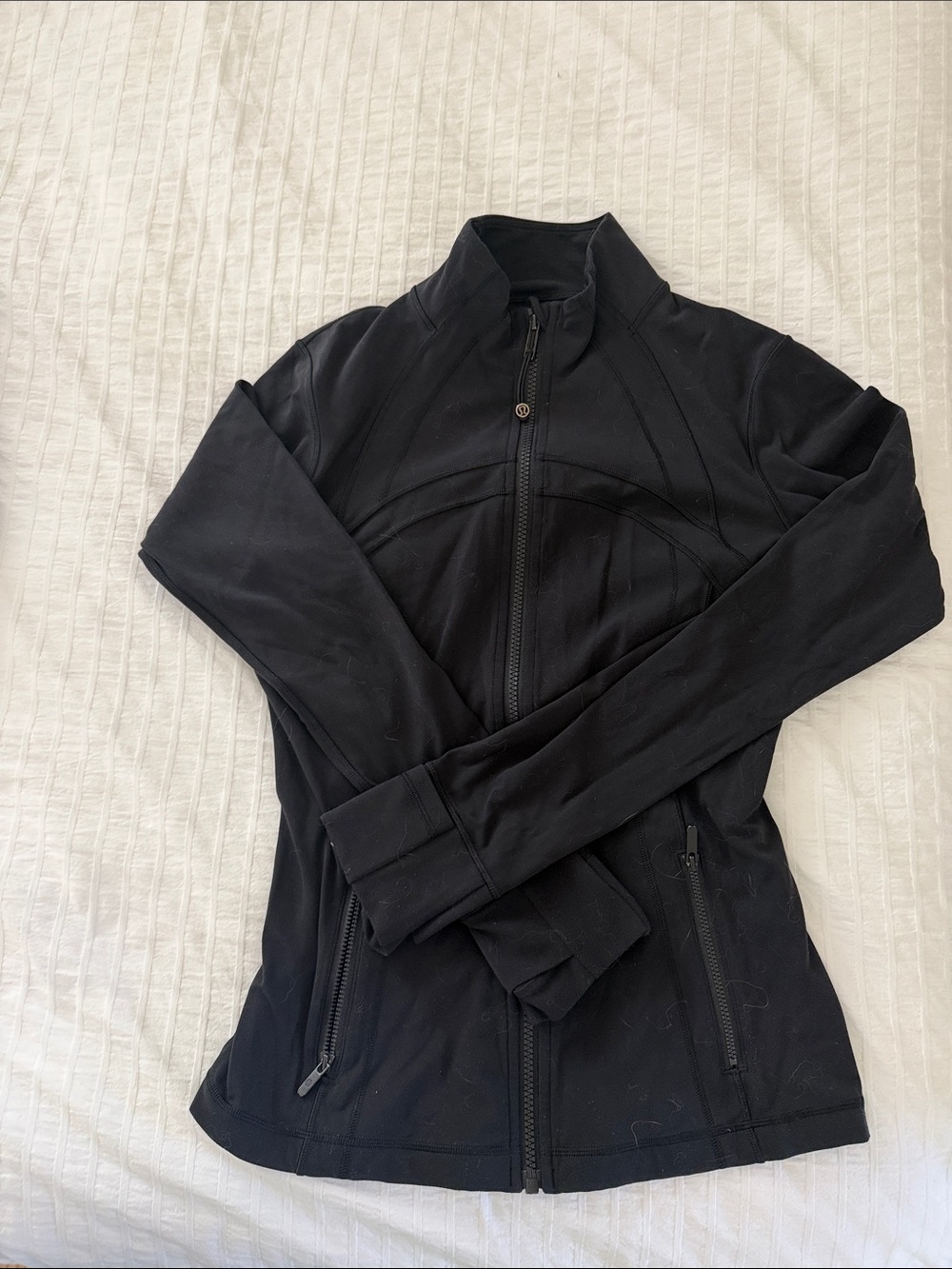 lululemon athletica Black Zip-Up Bomber Jacket